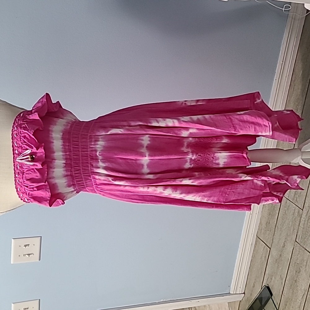 Peruvian sundress pink New Never Worn